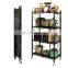 home foldable stainless steel storage shelves kitchen organizer shelf storage racks