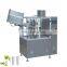 Semi automatic pharmaceutical epoxy gel cosmetic hand cream plastic small soft tube filling machine