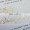 Letterpress and Gold Foil Printing Invitations