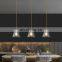 Farmhouse One-Light Adjustable Ceiling Fixture Mini Pendant Lighting with Clear Glass Shade for Kitchen Bedroom