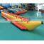 Portable Large Cute 8 Person Rescue Shark Canvas Sail Boat Inflatable Large Water Shark Banana Fish Toy Party Boat Used