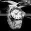 SINOBI Creative Men's Watch Top 316L Stainless Steel Case & Band Calendar Date Display  Luminous Pointer 1252G Relogio Masculino