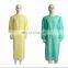OEM Disposable Isolation Gown With Back Tie Anti-static Blue PP Gown For Hospital