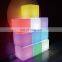 hookah lounge furniture Led outdoor glow bench bar stool cube 40cm waterproof light up led cube chair bar sofa set furniture
