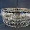 Burnished brass Marignan Tiered lighting round chandelier k9 Crystal pendant lights for Hotel Lobby luxury Indoor Lighting