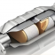 Gasoline vehicle exhaust system catalytic converter purifier