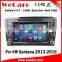 Wecaro WC-VU8007 Android 4.4.4 car dvd player touch screen for vw Santana navigation system android A9 cpu 2013 2014 2015