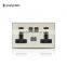 New Design Metal Face Wall Switch 146 Style Blank Plate Switch
