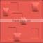 Vinyl coated price 3d pvc decoration wall board