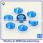 Synthetic Blue Round Shape Glass Gems For Fashion Jewelry
