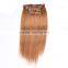  Clip In Hair Extension, Double Drawn Weft Full Ending Clip In Hair Extension