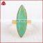 Fashion marquise natural chrysoprase ring