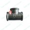 galvanized black female threaded 130 tee banded beaded malleable cast iron pipe fittings manufacture