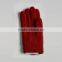 Sheep skin red acrylic Knitted Gloves with short fur