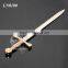 Sword Shape Customized Souvenirs Zinc Alloy Silver Color Metal Sword Letter Opener