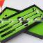 Souvenir Gifts Custom Logo 3pcs Golf Style Metal Pen Set