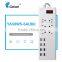 6 gang extension cable socket with usb port multiple outlet USA use 100v-125v surge protection