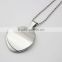 Shiny locket Pendant blanks stainless steel silver irregular pendant for women