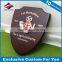 Europe Standard Wooden Shield Military 3D Logo with Laser Engraving