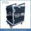 High Quality Aluminum Flight Box,12U Space Rack Case With Slant Mixer Top and Casters ZYD-HZMfc011