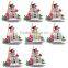 Wholesale festival gift zinc alloy multicolor rhinestone enamel christmas snowman brooch