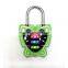 2015 New design cute colorful butterfly shape combination lock for gift