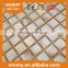 white wave design convex white mother of pearl shell mosaic tile on mesh