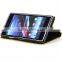 Newest product flip hit color pattern wallet leaf buckle leather case for Sony Xperia Z4 with stand