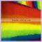 short pile acrylic jacquard stripe rainbow faux fur