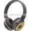hign quality fm radio mp3 player wireless headset with charge battery outside