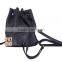 2015 MOST FASHIONAL PYRAMID FITTING BARREL-SHAPE PU BACKPACK