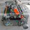 High efficiency veneer peeling and clipping machine