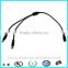 5.5x2.1mm 1 Female to 2 Male DC Power Splitter Cable For Strip