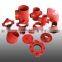FM UL approved ductile iron grooved pipe fittings and couplings joint