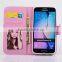 Checks case with flower for galaxy S6 G9200