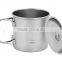 Titanium outdoor lightness healthy eco-friendly stainless steel tea Cup