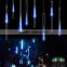 30CM LED Meteor Shower Tubes Light Decorative Light For Christmas Wedding 100-240V EU Blue