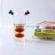 China Supplier Heat Resistant Home Decoration Cooking Glass Oil and Vinegar Bottle,2 in 1 Kitchenware Glass Olive Oil Dispenser