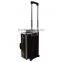 the fashion promotional trolley hard plastic tool case with wheels