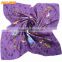 Mature lady purple silk scarf wholesale china