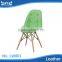 Wholesale dining chair leather PVC with wood legs