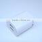 White Dual USB Charger 2.1A Folding Plug Custom 2 Socket Phone Charger