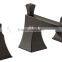 Modern Widespread Bathroom Three Holes Sink Faucet with Double Handles