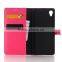 Alibaba China Classic Book Design PU Leather Folio Case for Sony X with Card Slot and Stand