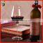 Empty stemed wine cup red bordeaux wine glass