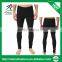 Ramax Custom Mens Black Compression Running Tights With Back Zip Pocket