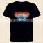 EL T-Shirt Sound Activated Flashing T Shirt Light Up Down Music Party Equalizer LED T-Shirt Dropshipping