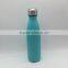 500ml Stainless steel bottle/painting insulated bottle/ vacuum blue water drinking bottle