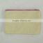 White little zipper canvas pouch,printed cotton makeup bag