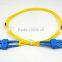 SC SM duplex 9/125 FTTH optical fiber indoor patch cord with LSZH Jacket,sc singlemode duplex fiber optic patch cord